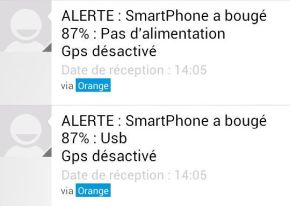 Smartphone bouge