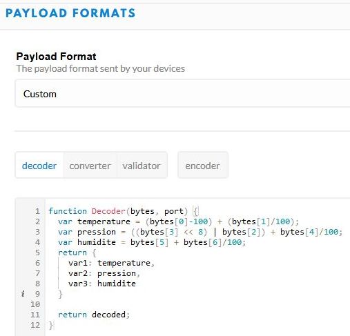 Décodage du Payload